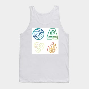 Avatar symbols of the four nations Tank Top